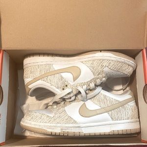 2007 Nike Dunk Low Women’s Linen and White